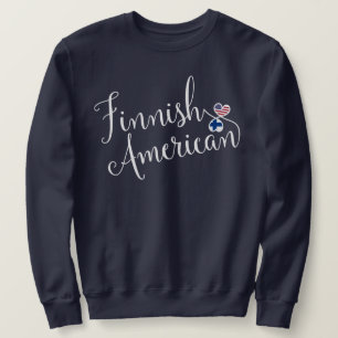Finnish American Entwinted Hearts Sweatshirt