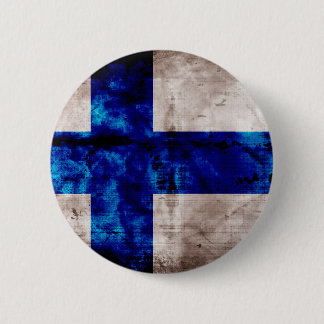Finnish Flag 2 Inch Round Button