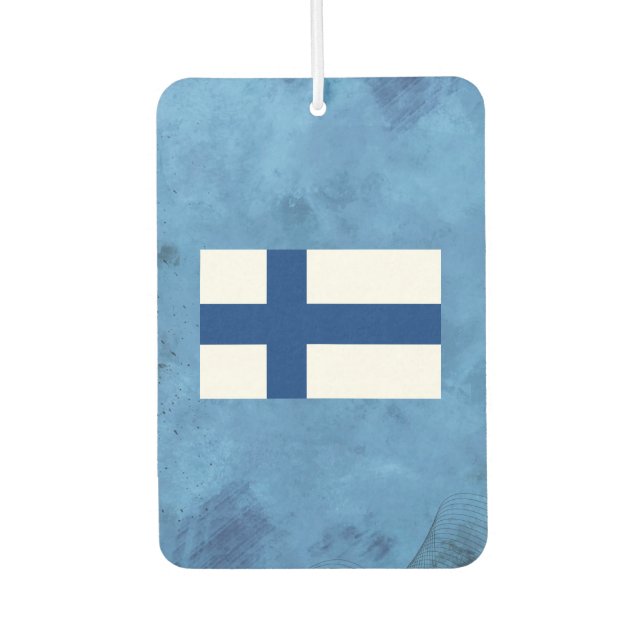 Finnish flag air freshener (Front)