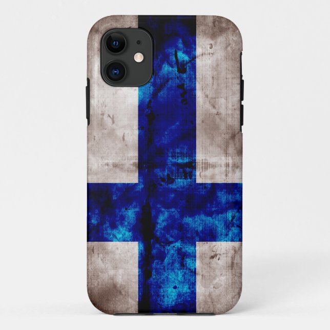 Finnish Flag Case-Mate iPhone Case (Back)