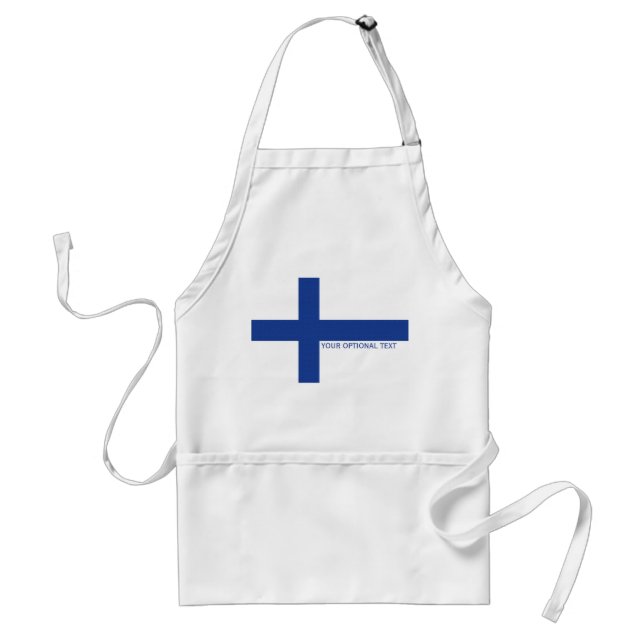Finnish Flag custom aprons (Front)