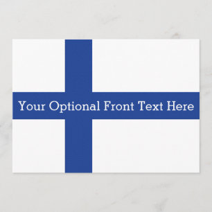Finnish Flag custom invitations
