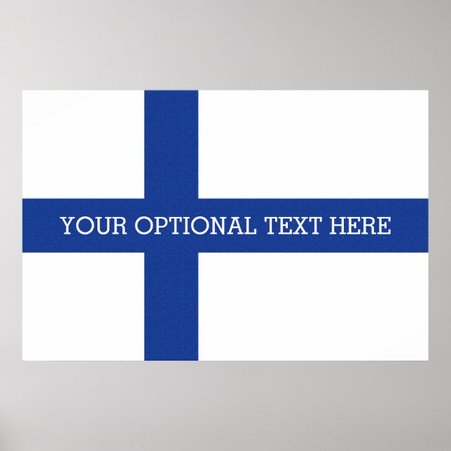 Finnish Flag custom poster (Front)