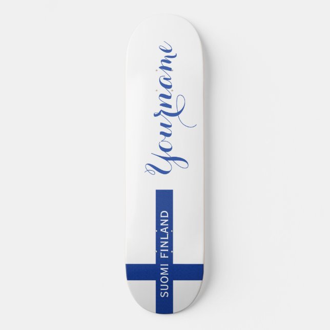 Finnish Flag custom skateboards (Front)
