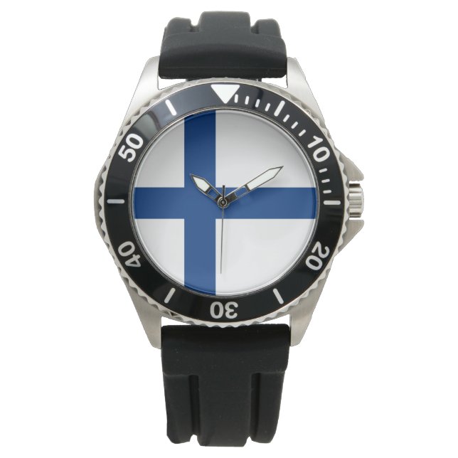 Finnish Flag (Finland) Watch (Front)