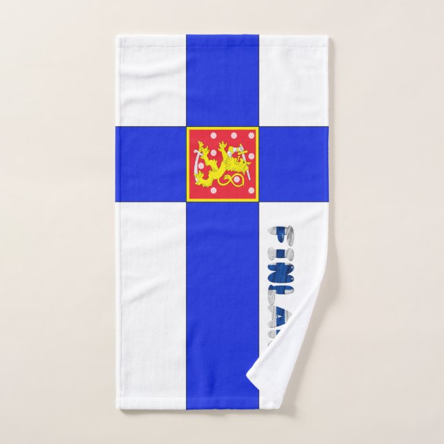 Finnish flag hand towel (Hand Towel)