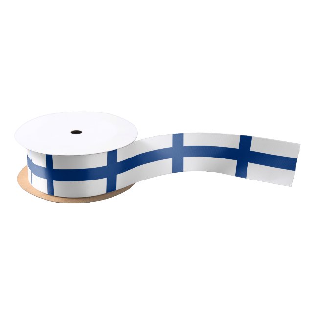 Finnish flag ribbon satin ribbon (Spool)