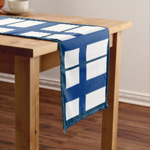 Finnish Flag & Sports fan house decor / Finland Short Table Runner