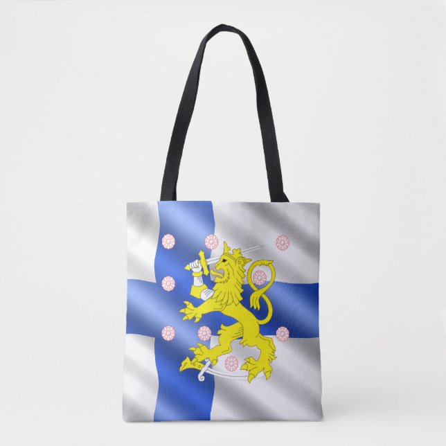 Finnish flag tote bag (Front)