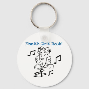 Finnish Girls Rock Keychain