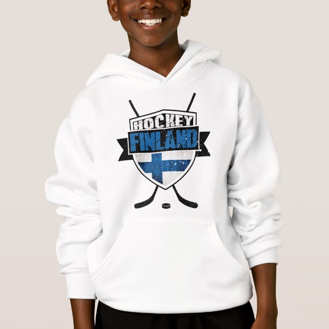 Finnish Hockey Shield Suomi Hoodie (Front)