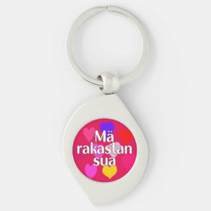Finnish - I love you Keychain