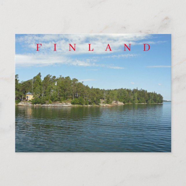Finnish island view postcard (Front)