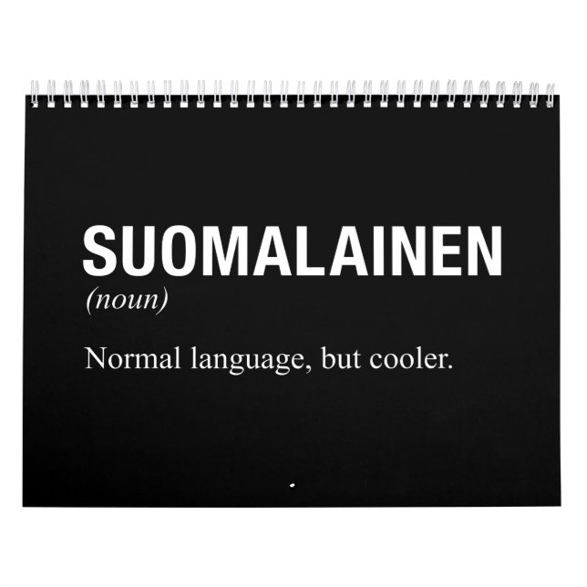 FINNISH Language Calendar (Cover)