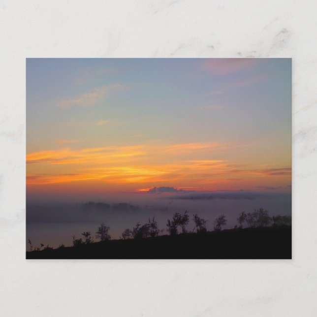 Finnish Lapland in the evening from the sun and th Postcard (Front)