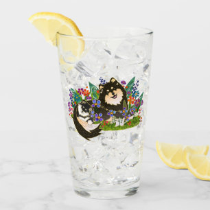 FINNISH LAPPHUND 16 oz glass-design front & back Glass