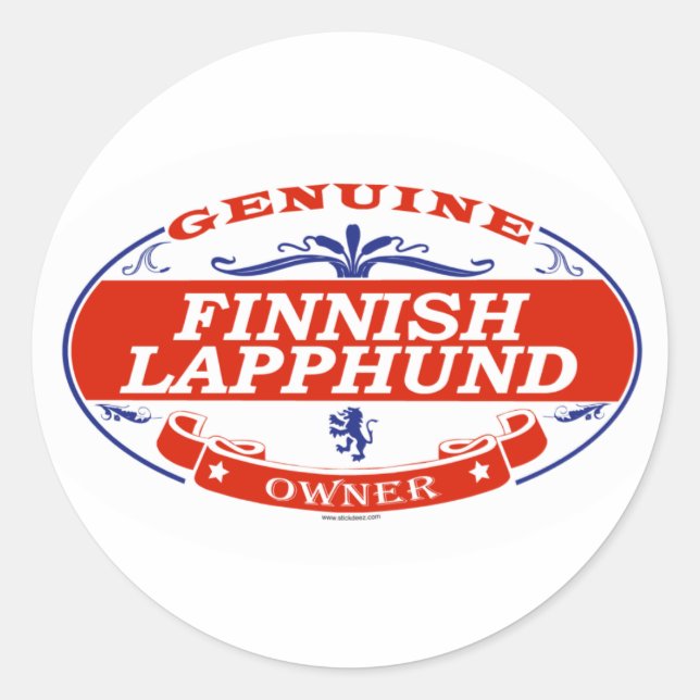Finnish Lapphund  Classic Round Sticker (Front)