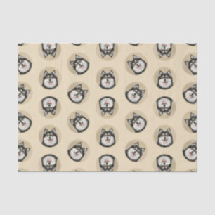 Finnish Lapphund Painting Black and Tan Dog Art Tissue Paper