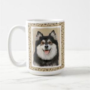 Finnish Lapphund Painting - Cute Original Dog Art Coffee Mug