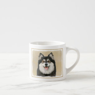 Finnish Lapphund Painting - Cute Original Dog Art Espresso Cup