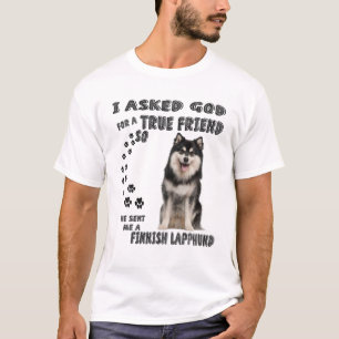 Finnish Lapphund Quote Mom Dad Print, Finnish Lapp T-Shirt