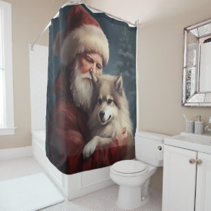Finnish Lapphund Santa Claus Festive Christmas