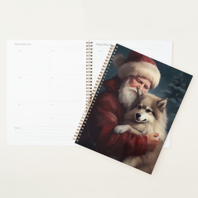 Finnish Lapphund Santa Claus Festive Christmas Planner (Display)