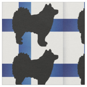 finnish lapphund silo flag-finland.png fabric