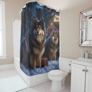 Finnish Lapphund Snowy Sleigh Christmas Decor 