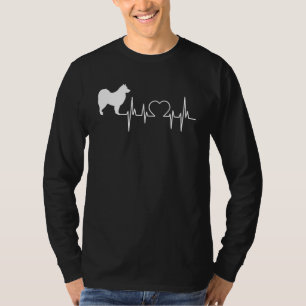 Finnish Lapponian Dog Lapphund Heartbeat T-Shirt