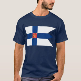 Finnish Naval Flag T-Shirt