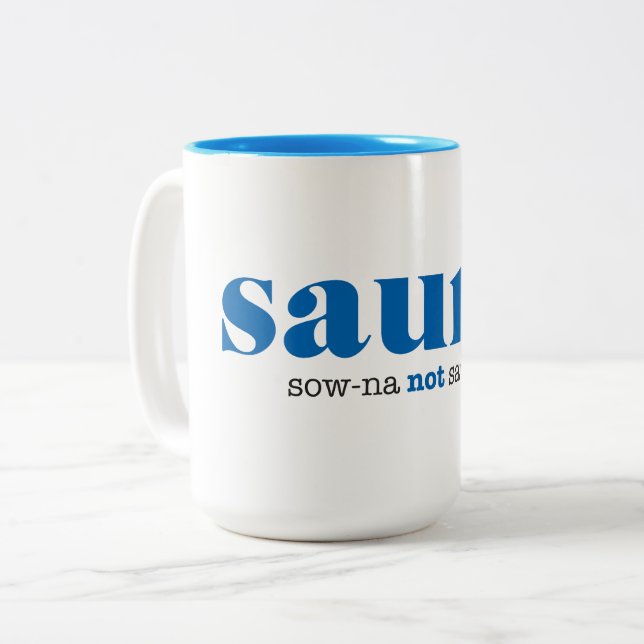Finnish Sauna Coffee Mug (Front Left)