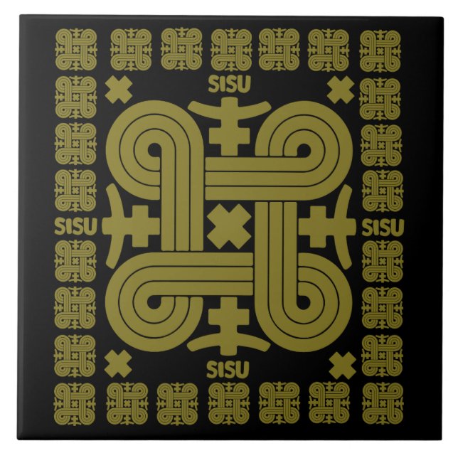 Finnish Sisu Art Tile (Front)