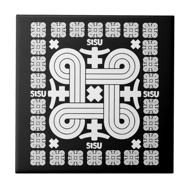 Finnish Sisu Art Tile (Front)