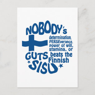 Finnish SISU postcard - customize!