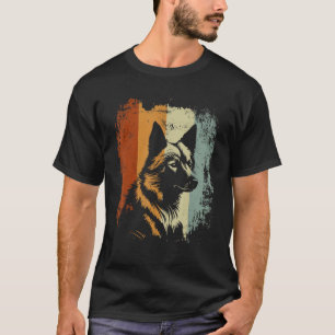 Finnish Spitz Dog Retro Design T-Shirt