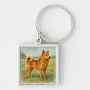 Finnish Spitz Keychain
