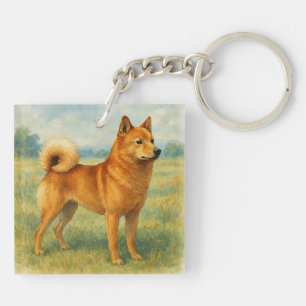 Finnish Spitz Keychain