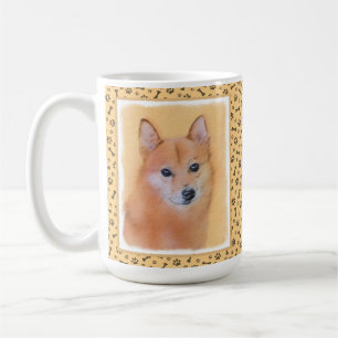 Finnish Spitz Painting - Cute Original Dog Art Coffee Mug