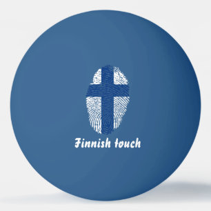 Finnish touch fingerprint flag ping pong ball