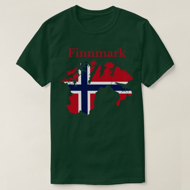Finnmark County Norway T-Shirt (Design Front)