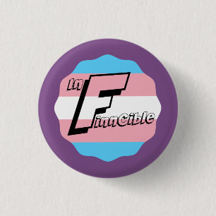 FinnTheInfinncible YouTube Badge - Small 1 Inch Round Button