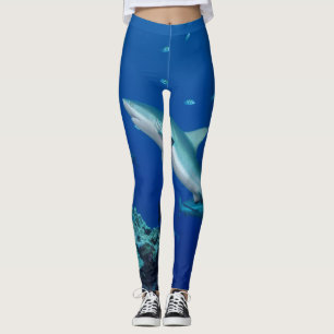Fins Fin : Simple Reef Shark printed Leggings