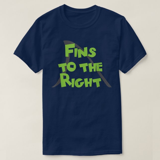 Fins To The Right 1959  T-Shirt (Design Front)