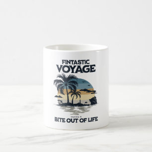 Fintastic Voyage Taking a Bite Out of Life Coffee Mug