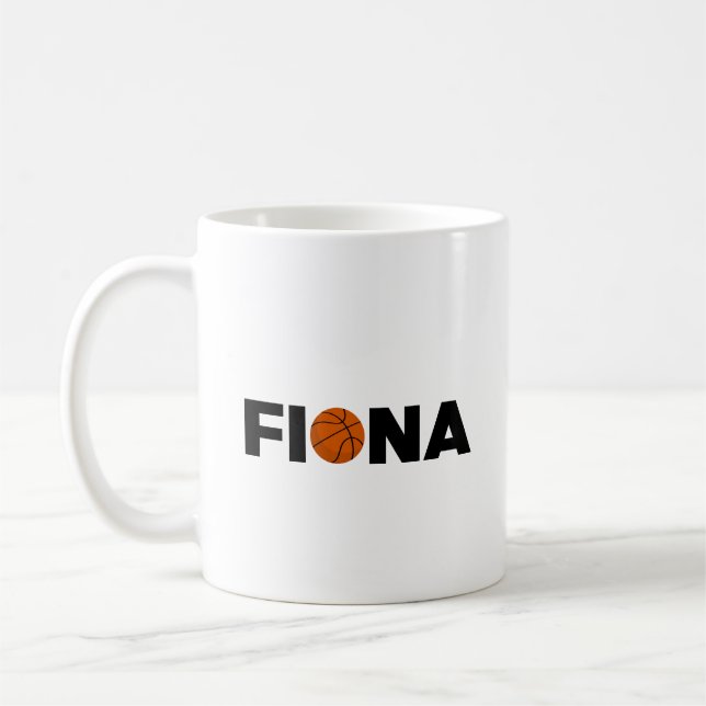 Fiona Basketball Coffee Mug (Left)
