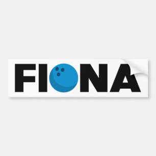 Fiona bowling bumper sticker