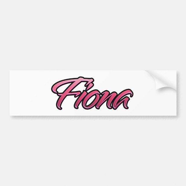 Fiona faded pink Aufkleber Sticker (Front)