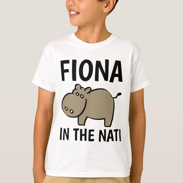 FIONA HIPPO Kids T-Shirts (Front)