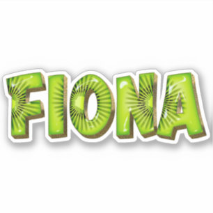 Fiona Name Kiwi Design Autocollant